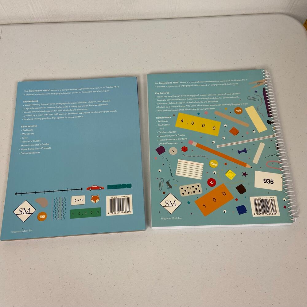 Dimensions Math Textbook & Home Instructor's Guide 3A Singapore Math - Picture 3 of 5